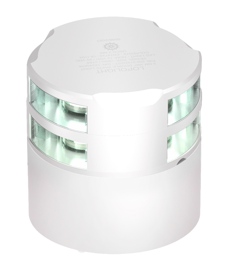 2nm 360° White, Double, white ceramic coated